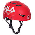 Защитный шлем каска для катания на роликах велосипеде самокате скейте кайтсерфинг FILA Красный (607511)