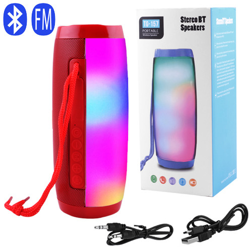 Bluetooth-колонка TG157, speakerphone, радіо, red