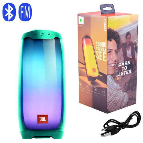 Bluetooth-колонка JBL PULSE 4, 12H, lightshow, speakerphone, радио, PowerBank, mint