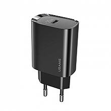 Мережевий зарядний пристрій Usams US-CC131 T39 PD Fast Charger 20W (EU) Black