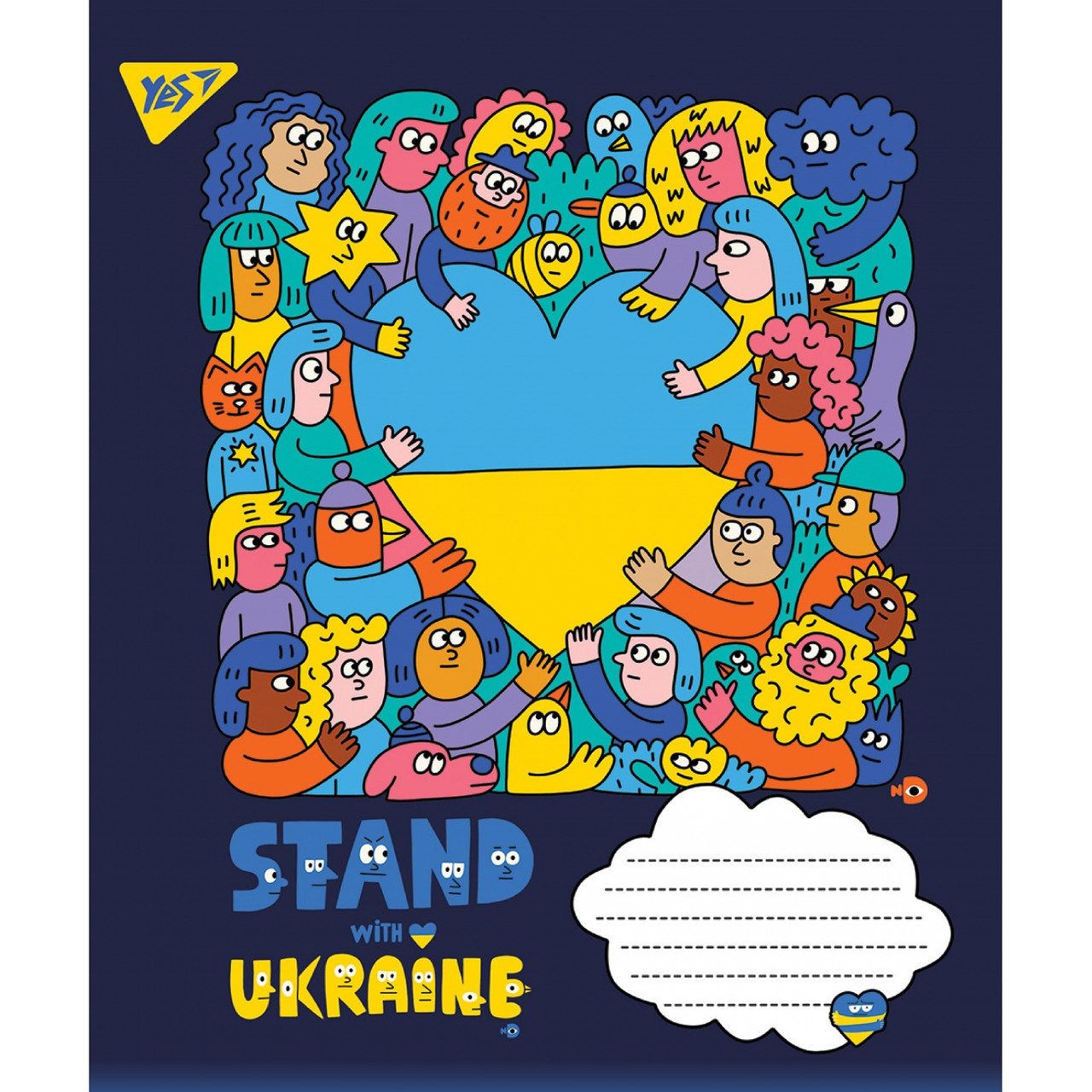 Зошит 24арк. кліт. YES Ukraine №766215(20)(320)