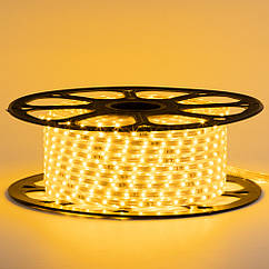 Лід стрічка 220 В жовта smd 2835 48led/м 6 Вт/м IP65, 1 м