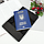 Подарунковий чоловічий набір №56 "Ukraine" (чорний) у коробці: обкладинка на паспорт + портмоне, фото 5