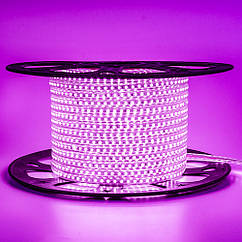 Led стрічка 220В рожева AVT smd2835 120LED/m 4 W IP65, 1 м