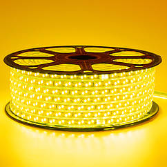 Led стрічка 220 В жовта smd2835 120LED/m 12 W IP65, 1 м