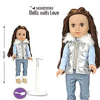 Кукла "Модница" Dolls with Love (45см, живые глазки, подарочная упаковка) A 663 A