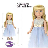 Лялька "Модниця" Dolls with Love (45см, живі очі, подарункова упаковка) A 666 A
