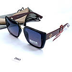 Сонцезахисні окуляри з коричневими дужками, фото 3