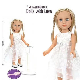 Лялька "Модниця" Dolls with Love (45см, живі очі, подарункова упаковка) A 662 B