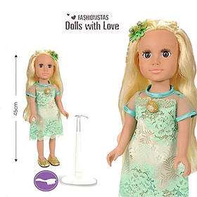 Лялька "Модниця" Dolls with Love (45см, живі очі, подарункова упаковка) A 667 E