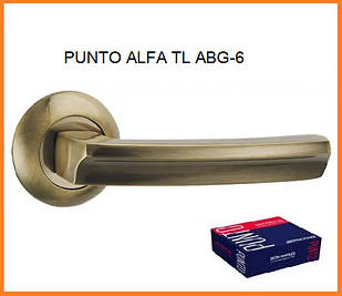 PUNTO Ручка роздільна ALFA TL ABG-6 зелена бронза