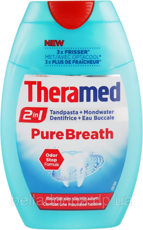Зубна паста-гель для свіжого дихання Theramed Pureath 75 мл