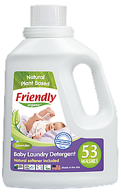 Органічний рідкий пральний порошок-концентрат Friendly Organic лаванда 1567 мл. (53 циклів прання)