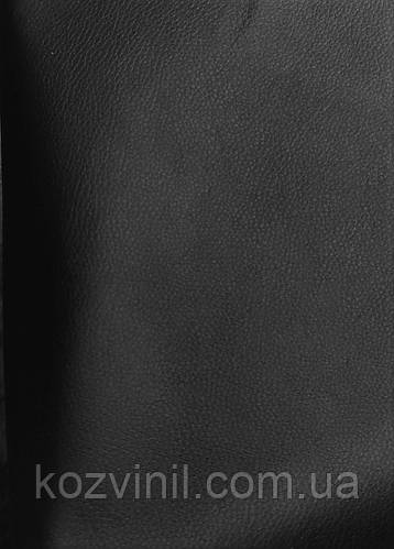 Кожвинил черный полиуретан мебельный ширина 1.4м винилискожа кожзам (ID ...