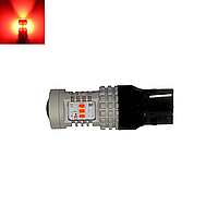 Автолампа LED BSmart BS5n W21W 7440 T20 3020 14SMD 12В 21Вт Canbus Червона