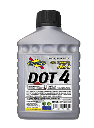 Гальмівна рідина SUNOCO BRAKE FLUID DOT 4 0,5л