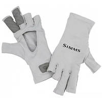 Мужские перчатки Simms Solarflex half-finder Sunglove upf 50