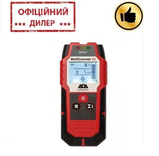 Детектор металла, проводки и дерева ADA Wall Scanner 80 (А00466) YLP - фото 1 - id-p1017503174