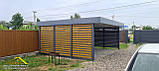 Ранчо паркан із металевих ламелей, паркан РАНЧО для дачної ділянки, купити ламелі ранчо для паркану., фото 4