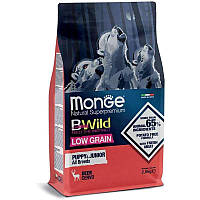 Сухой корм для щенков Monge (Монж) BWild Low Grain Puppy & Junior оленина 2.5 кг