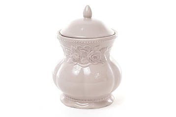 Банка для печива керамічна Троянди 850мл, колір - бежевий