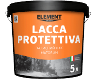 Захисний напівматовий лак LACCA PROTETTIVA ELEMENT DECOR (ЕЛЕМЕНТ ДЕКОР) 5л