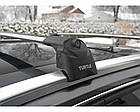Поперечки Volvo XC90 (2015–) Turtle сірі. На інтегровані рейлінги, фото 4