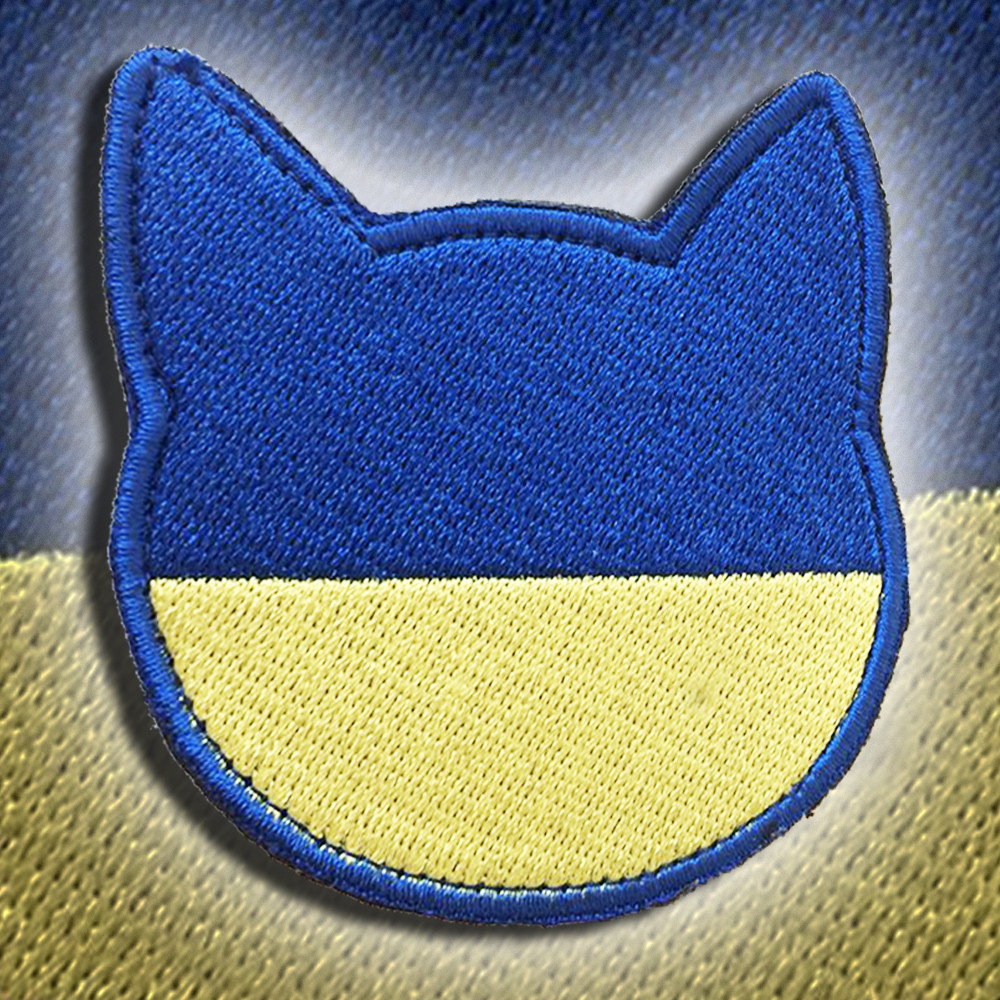 №109 Шеврон (патч) "КОТИК" yellow blue