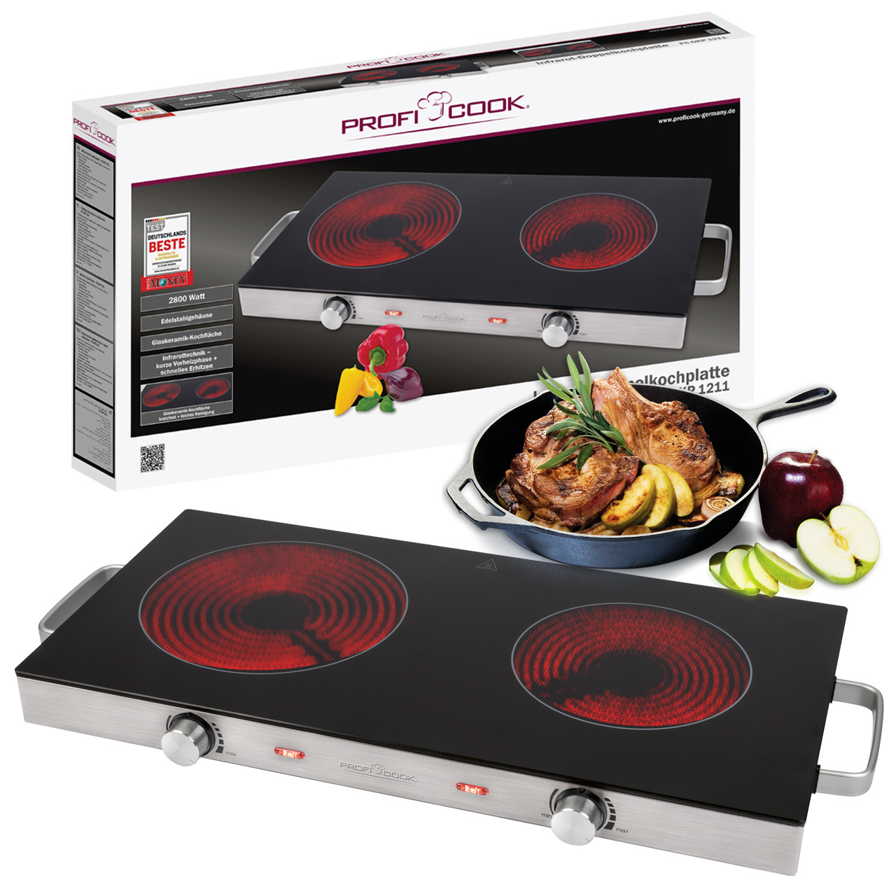 Інфрачервона плита Profi Cook PC-DKP 1211 (2800 Вт, кераміка, Німеччина)