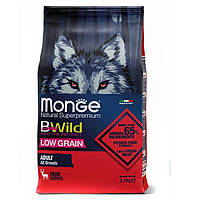 Сухой корм для собак Monge (Монж) BWild Low Grain оленина 2.5 кг