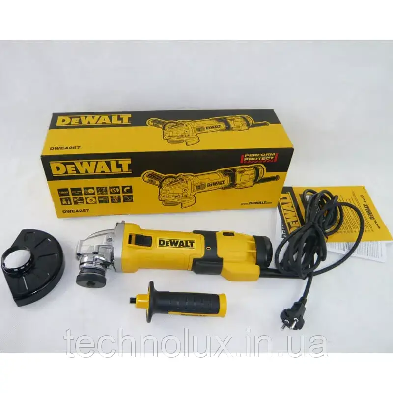 Шліфмашина кутова - болгарка мережева DeWALT DWE4057 - фото 6 - id-p8169550