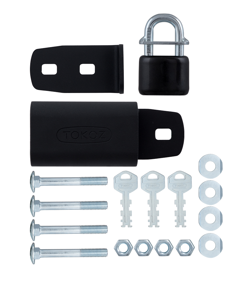 Замок висячий TOKOZ UZ 240 з навісами, фото 1