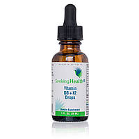 Seeking Health Vitamin D3 + K2 Drops / Витамин Д3+К2 900 капель (30мл)