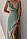 Шикарне літнє жіноче плаття на тонких бретелях і розрізом на нозі, фото 3