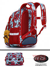 Рюкзак для дівчинки шкільний ортопедичний Winner One SkyName Пташки R3-244, фото 5