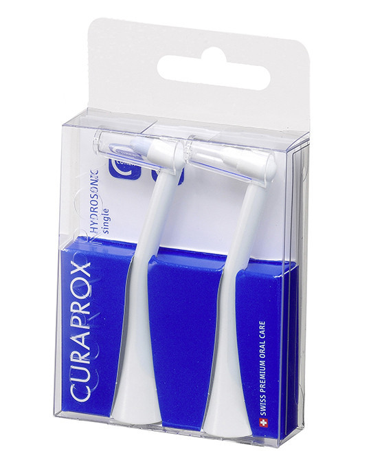 Насадки Single Duo для звукової щітки Curaprox Hydrosonic Ortho (2шт), фото 1