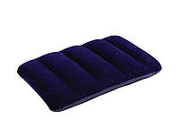 Надувная флокированная подушка Intex 68672, (28*43*9 см), синяя