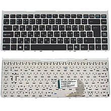 Клавіатура для ноутбука SONY (VGN-FW) rus, black, з фреймом