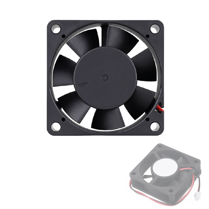 Вентилятор 60 мм 24 В, 2-pin, кулер для 3D-принтера, комп’ютера, електроніки (6020), фото 1