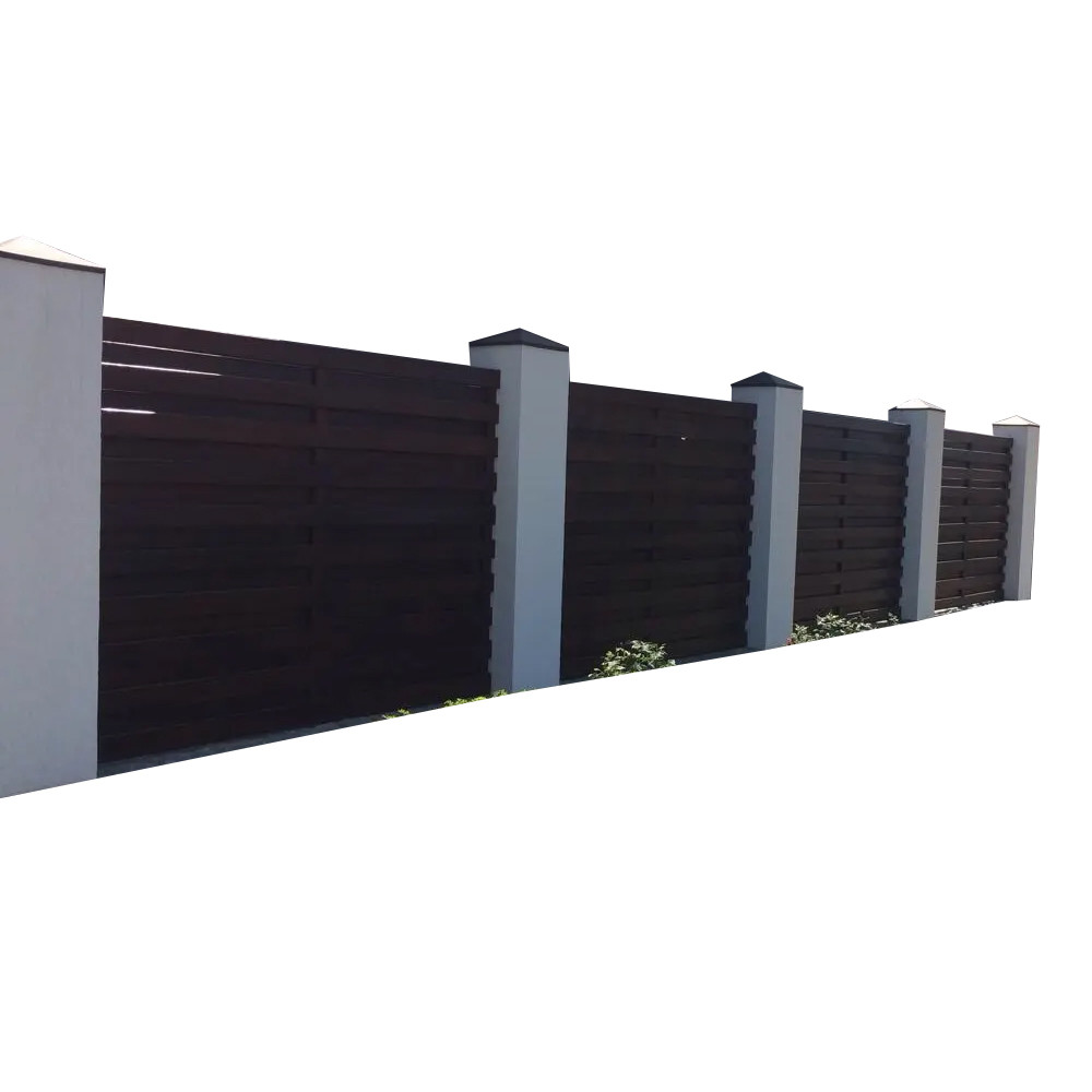 Горизонтальний дерев'яний паркан для котеджів LNK - фото 1 - id-p912215276