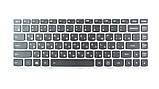 Клавіатура для ноутбука LENOVO (G40-30, G40-45, G40-70, Z40-70, Z40-75, Flex 2-14) rus, black, silver frame, підсвічування клавіш, фото 2