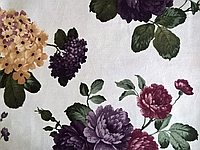 Ткань мебельная обивочная велюр Лара Мор (цветочная)