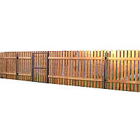 Деревянный забор "Штакетник вертикальный" 2000*2000 мм