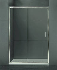 Розсувні душові двері ширина 150 см, скло прозоре Atlantis PF