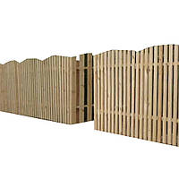 Деревянный забор "Штакетник вертикальный" 2000*1700 мм