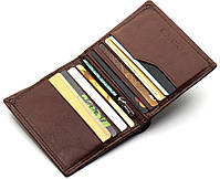 Чоловіче портмоне подвійного складання з натуральної шкіри ST Leather B-MS33 Коричневий, фото 5