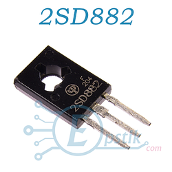 2SD882 транзистор біполярний NPN 30В 3A TO126