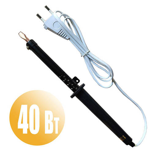 Паяльник 40Вт, 220В, с карболитовой ручкой, медным жалом, цена 111.30 ...
