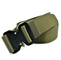 Тактический ремень ЗСУ с металлической пряжкой кобра для повседневного ношения, оливковый, GP2