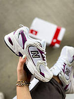 Жіночі кросівки Нью Беленс 530. Кроси модні жіночі New Balance 530 White/Purple., фото 3